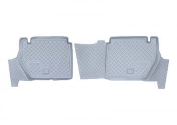Коврики салона Norplast Unidec (задние, 5 дв.). CITROEN Berlingo  B9 (2008-2022), Peugeot Partner  Tepee (2012-2018) (Цвет: серый)