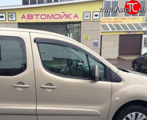 999 р. Комплект дефлекторов окон (ветровиков) 4 шт. Russtal CITROEN Berlingo B9 дорестайлинг (2008-2016)  с доставкой в г. Майкоп