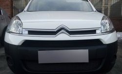 2 759 р. Сетка на бампер (рестайлинг) Russtal (черная) CITROEN Berlingo B9 дорестайлинг (2008-2016)  с доставкой в г. Майкоп. Увеличить фотографию 3
