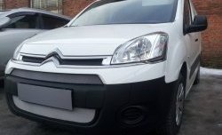 2 879 р. Сетка на бампер (рестайлинг) Russtal (хром) CITROEN Berlingo B9 дорестайлинг (2008-2016)  с доставкой в г. Майкоп. Увеличить фотографию 2