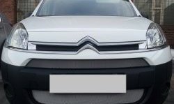 2 879 р. Сетка на бампер (рестайлинг) Russtal (хром) CITROEN Berlingo B9 дорестайлинг (2008-2016)  с доставкой в г. Майкоп. Увеличить фотографию 3