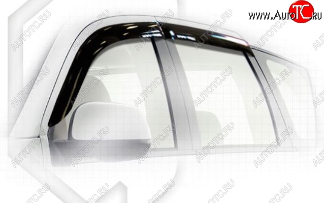 1 999 р. Дефлектора окон CA-Plastiс  CITROEN C-crosser (2007-2012) (Classic полупрозрачный, Без хром.молдинга)  с доставкой в г. Майкоп