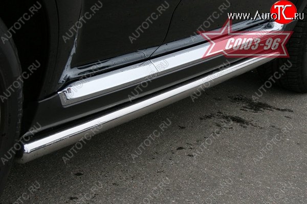 11 474 р. Защита порогов Souz-96 (d60) CITROEN C-crosser (2007-2012)  с доставкой в г. Майкоп