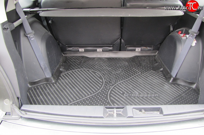 1 759 р. Коврик в багажник Element (полиуретан) (длинная база) CITROEN C-crosser (2007-2012)  с доставкой в г. Майкоп