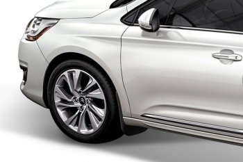 1 129 р. Брызговики (седан) Frosch Peugeot 301 (2012-2017) (Передние)  с доставкой в г. Майкоп. Увеличить фотографию 2