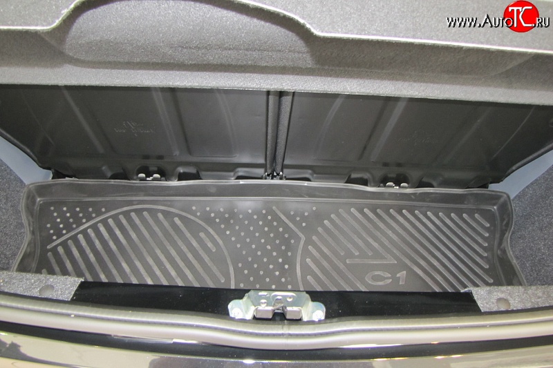 2 499 р. Коврик в багажник Element (полиуретан) CITROEN C1 P хэтчбэк 5 дв. 1-ый рестайлинг (2008-2012)  с доставкой в г. Майкоп
