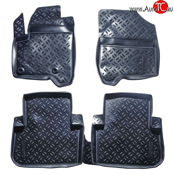 2 799 р. Комплект ковриков в салон Aileron 4 шт. (полиуретан)  CITROEN C3 Picasso  дорестайлинг (2008-2012)  с доставкой в г. Майкоп