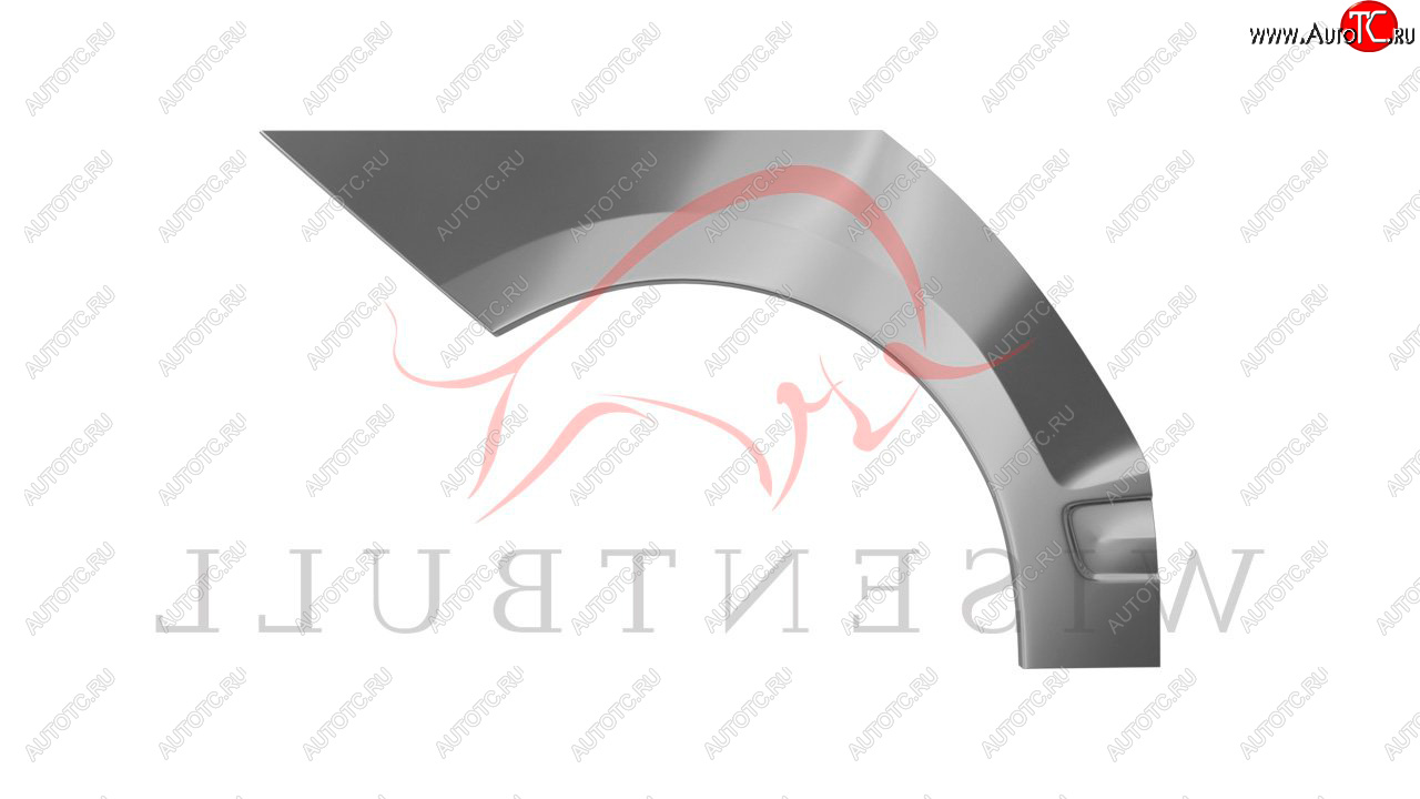 2 189 р. Задняя правая ремонтная арка (внешняя) Wisentbull  CITROEN C4 (2004-2011)  дорестайлинг, хэтчбэк 3 дв.,  рестайлинг, хэтчбэк 3 дв.  с доставкой в г. Майкоп
