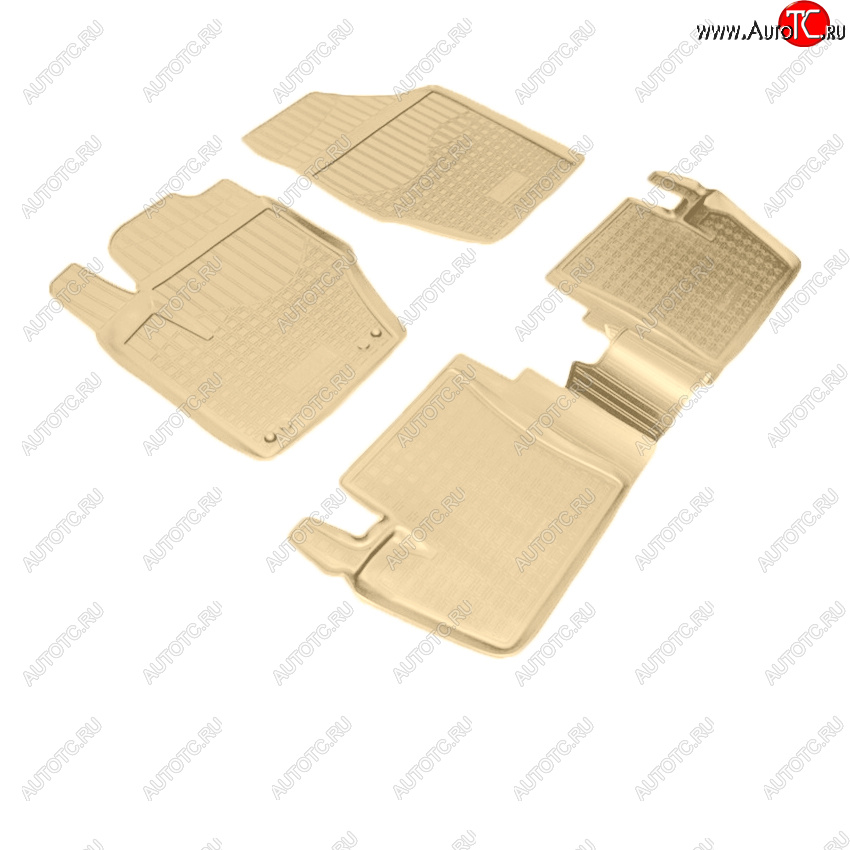 2 999 р. Коврики салона Norplast Unidec  CITROEN C4  B7 (2013-2022), Peugeot 408 (2015-2022) (Цвет: бежевый)  с доставкой в г. Майкоп