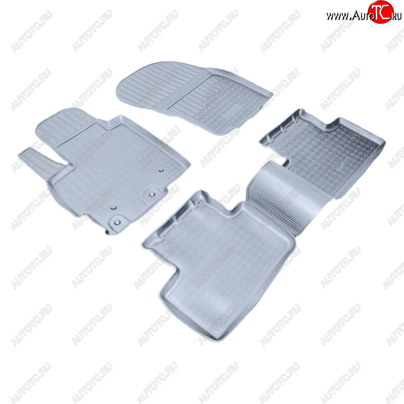2 899 р. Коврики салона Norplast Unidec  CITROEN C4 aircross (2012-2017), Mitsubishi ASX (2010-2020), Peugeot 4008 (2012-2025) (Цвет: серый)  с доставкой в г. Майкоп