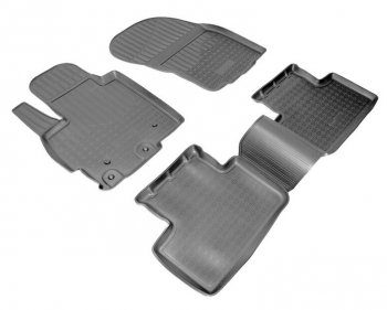 Комплект ковриков в салон Norplast Unidec CITROEN C4 aircross (2012-2017), Mitsubishi ASX (2010-2020), Peugeot 4008 (2012-2017) (Цвет: черный)