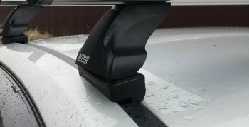 Багажник на крышу Inter (в штатные крепления) CITROEN C4 aircross (2012-2017), Mitsubishi ASX (2010-2025), Peugeot 307 ( универсал,  хэтчбэк 3 дв.,  хэтчбэк 5 дв.) (2001-2008), Peugeot 4008 (2012-2025) (Алюминиевые поперечины Аэро, 120 см)