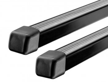 3 599 р. Багажник на крышу Inter (в штатные крепления)  CITROEN C4 aircross (2012-2017), Mitsubishi ASX (2010-2025), Peugeot 307 ( универсал,  хэтчбэк 3 дв.,  хэтчбэк 5 дв.) (2001-2008), Peugeot 4008 (2012-2025) (Стальные поперечины 120 см)  с доставкой в г. Майкоп. Увеличить фотографию 2