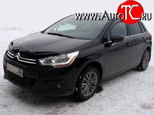 3 299 р. Дефлектор капота NovLine (хетчбек) CITROEN C4 B7 хэтчбэк 5 дв. (2011-2018)  с доставкой в г. Майкоп