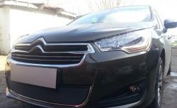 1 469 р. Сетка на бампер (седан) Russtal (черная) CITROEN C4 B7 хэтчбэк 5 дв. (2011-2018)  с доставкой в г. Майкоп. Увеличить фотографию 2