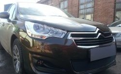 1 469 р. Сетка на бампер (седан) Russtal (черная) CITROEN C4 B7 хэтчбэк 5 дв. (2011-2018)  с доставкой в г. Майкоп. Увеличить фотографию 4