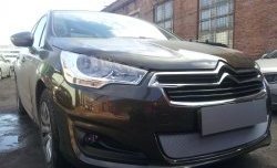 1 539 р. Сетка на бампер (седан) Russtal (хром) CITROEN C4 B7 хэтчбэк 5 дв. (2011-2018)  с доставкой в г. Майкоп. Увеличить фотографию 5