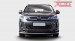 17 639 р. Защита переднего бампера одинарная Souz-96 Premium (d60) CITROEN C4 aircross (2012-2017)  с доставкой в г. Майкоп. Увеличить фотографию 2