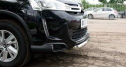 14 499 р. Одинарная защита переднего бампера диаметром 63 мм SLITKOFF CITROEN C4 aircross (2012-2017)  с доставкой в г. Майкоп. Увеличить фотографию 2