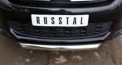 15 349 р. Одинарная защита переднего бампера диаметром 76 мм SLITKOFF CITROEN C4 aircross (2012-2017)  с доставкой в г. Майкоп. Увеличить фотографию 2