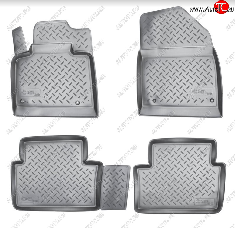 2 139 р. Комплект ковриков в салон Norplast Unidec CITROEN C5 RD дорестайлинг, седан (2008-2017) (Цвет: черный)  с доставкой в г. Майкоп
