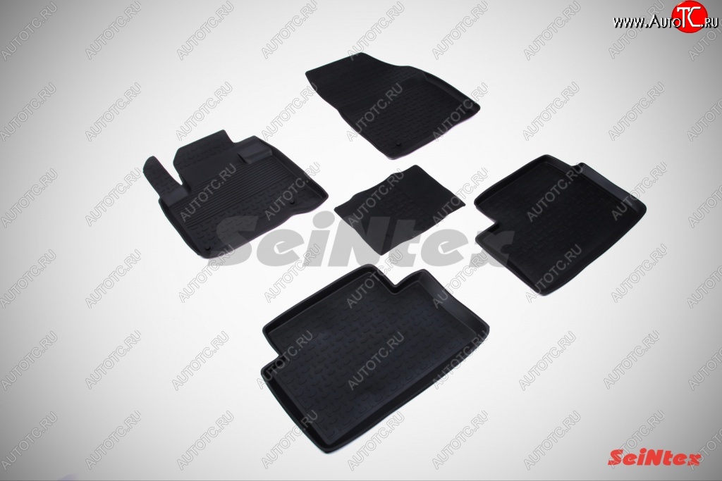3 099 р. Износостойкие коврики в салон с высоким бортом SeiNtex Premium 4 шт. (резина) CITROEN C5 RD дорестайлинг, седан (2008-2017)  с доставкой в г. Майкоп