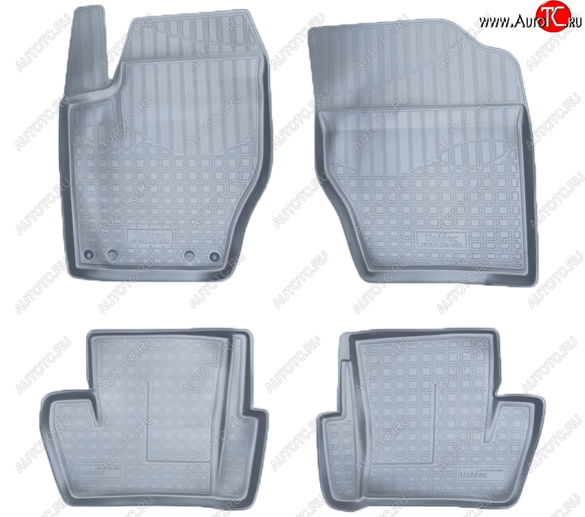 2 759 р. Коврики салона Norplast Unidec  CITROEN DS4  PF1 (2010-2015) дорестайлинг,хэтчбэк 5дв. (Цвет: серый)  с доставкой в г. Майкоп