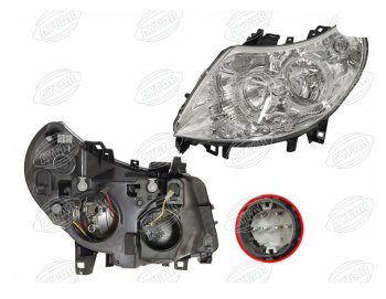 Левая фара (c электрокорректором, 7 контактов) AYFAR Fiat Ducato 250 (2006-2014)