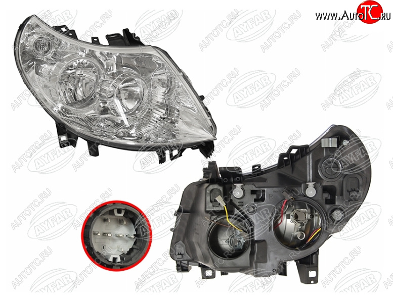 12 499 р. Правая фара (c электрокорректором, 7 контактов) AYFAR Fiat Ducato 250 (2006-2014)  с доставкой в г. Майкоп