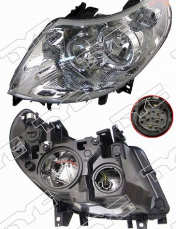 Левая фара (c электрокорректором, 8 контактов) TYC Fiat Ducato 250 (2006-2014)