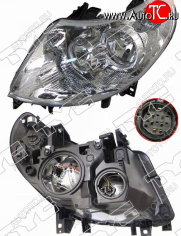 9 849 р. Левая фара (c электрокорректором, 8 контактов) TYC Fiat Ducato 250 (2006-2014)  с доставкой в г. Майкоп