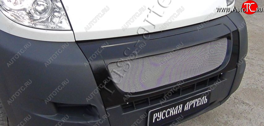 5 499 р. Решетка радиатора RA (с металлической сеткой)  CITROEN Jumper  250 (2006-2014) (Глянец под окраску, Неокрашенная)  с доставкой в г. Майкоп