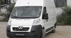 709 р. Накладки на зеркала RA CITROEN Jumper 250 (2006-2014) (Поверхность шагрень)  с доставкой в г. Майкоп. Увеличить фотографию 3