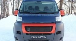 739 р. Реснички на фары RA CITROEN Jumper 250 (2006-2014) (Глянец под окраску, Неокрашенные)  с доставкой в г. Майкоп. Увеличить фотографию 2