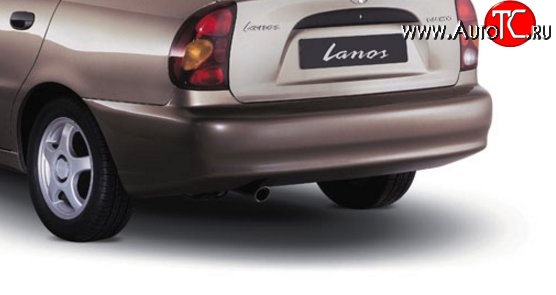4 749 р. Задний бампер Стандартный (Тайвань) Daewoo Lanos T100 дорестайлинг, седан (1997-2002) (Окрашенный)  с доставкой в г. Майкоп