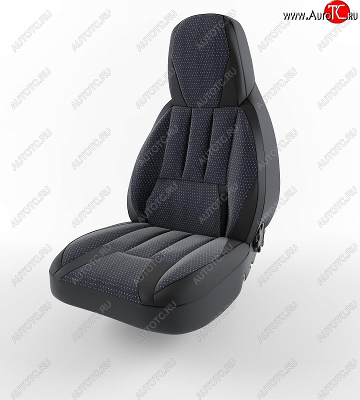4 099 р. Чехлы для сидений Lord Autofashion Форсаж (экокожа) Daewoo Matiz M150 рестайлинг (2000-2016) (Черный, вставка жаккард Ёж белый)  с доставкой в г. Майкоп