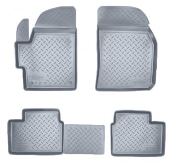 Коврики салона Norplast Unidec Daewoo Matiz  M100 (1998-2000) дорестайлинг (Цвет: серый)