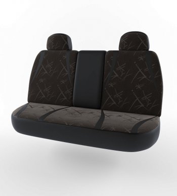 5 099 р. Чехлы для сидений Lord Autofashion Форсаж (экокожа)  Daewoo Nexia  рестайлинг (2008-2015) (Черный, вставка флок Черный юнион)  с доставкой в г. Майкоп. Увеличить фотографию 2