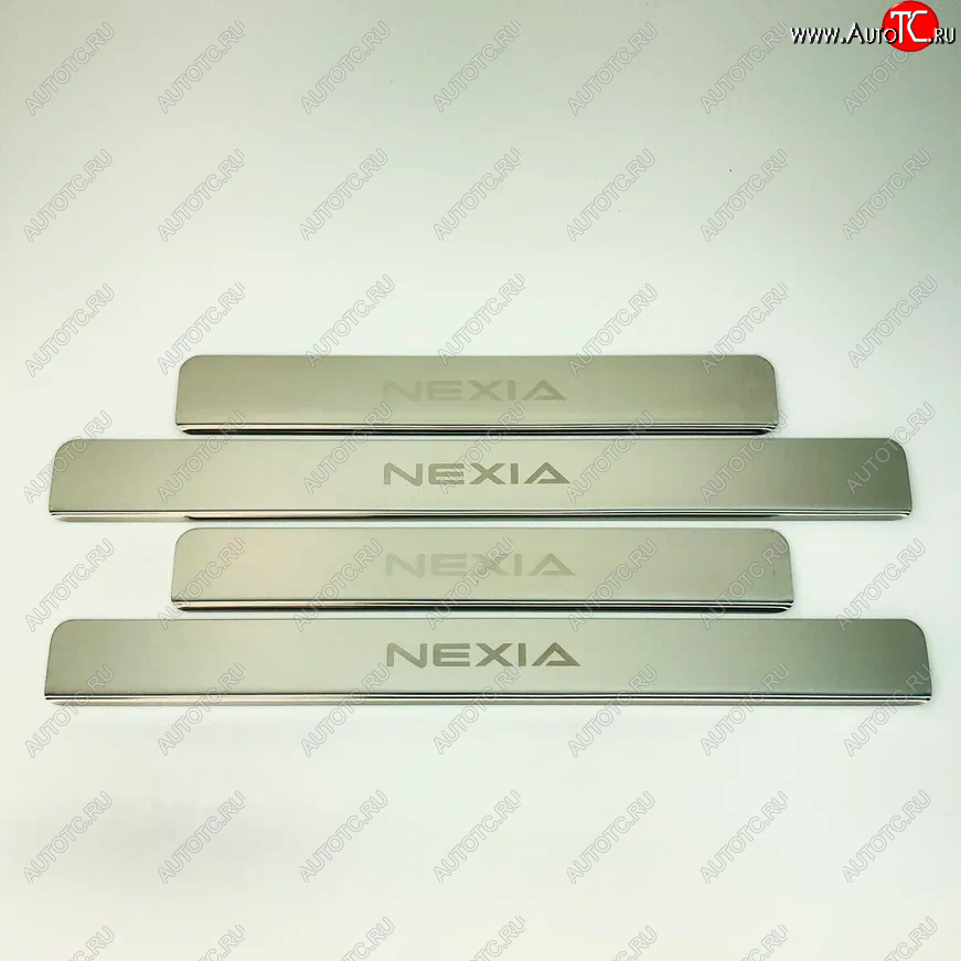2 179 р. Накладки порожков салона INOX Daewoo Nexia дорестайлинг (1995-2008) (Нержавеющая сталь)  с доставкой в г. Майкоп