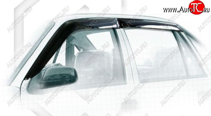1 999 р. Дефлектора окон CA-Plastiс  Daewoo Nexia  дорестайлинг (1995-2008) (Classic полупрозрачный, Без хром.молдинга)  с доставкой в г. Майкоп