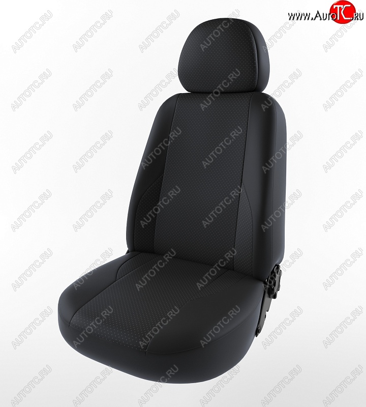 6 549 р. Чехлы для сидений Lord Autofashion Вегас (экокожа)  Daewoo Nexia  дорестайлинг (1995-2008) (Черный, вставка черная)  с доставкой в г. Майкоп