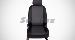 6 999 р. Чехлы для сидений (с подголовниками) SeiNtex (экокожа, серый цвет)  Daewoo Nexia  рестайлинг (2008-2015)  с доставкой в г. Майкоп. Увеличить фотографию 2