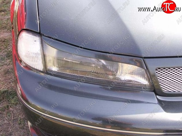 1 299 р. Реснички на фары CT Daewoo Nexia дорестайлинг (1995-2008) (Неокрашенные)  с доставкой в г. Майкоп