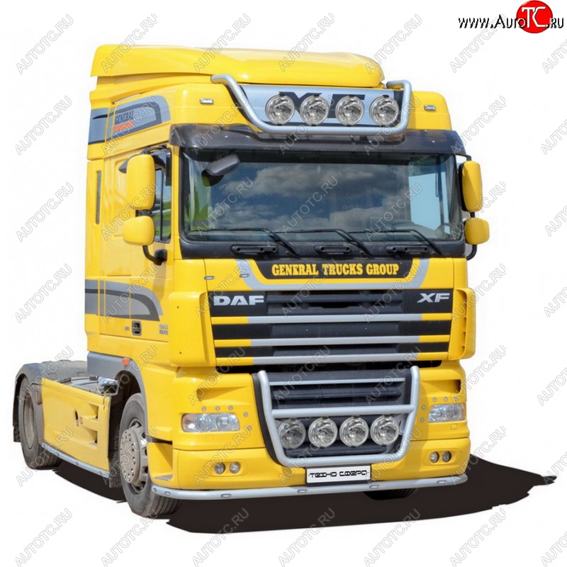 35 699 р. Защита порогов (410-460) ТехноСфера (Техно Сфера) (нержавейка, d51 mm) DAF XF 105 (2005-2013)  с доставкой в г. Майкоп