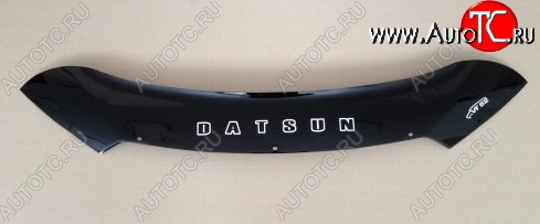 999 р. Дефлектор капота Russtal (короткая) Datsun on-DO седан дорестайлинг (2014-2019)  с доставкой в г. Майкоп