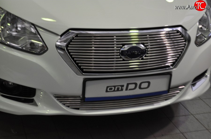 3 399 р. Декоративная вставка воздухозаборника Berkut Datsun on-DO седан дорестайлинг (2014-2019)  с доставкой в г. Майкоп