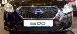 1 469 р. Сетка на бампер Russtal (черная) Datsun on-DO седан дорестайлинг (2014-2019)  с доставкой в г. Майкоп. Увеличить фотографию 7