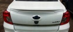 2 249 р. Лип спойлер АртФорм Datsun on-DO седан дорестайлинг (2014-2019) (цвет: Оранжевый)  с доставкой в г. Майкоп. Увеличить фотографию 3