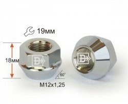 Колёсная гайка Вектор M12x1.25 Nissan Qashqai +2 1 J10 дорестайлинг (2008-2010) 