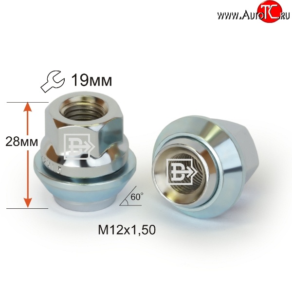 149 р. Колёсная гайка Вектор M12 1.5    с доставкой в г. Майкоп
